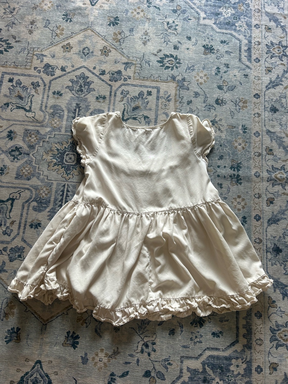 Free People Cream Ruffled Mini Dress - Picture 3 of 4